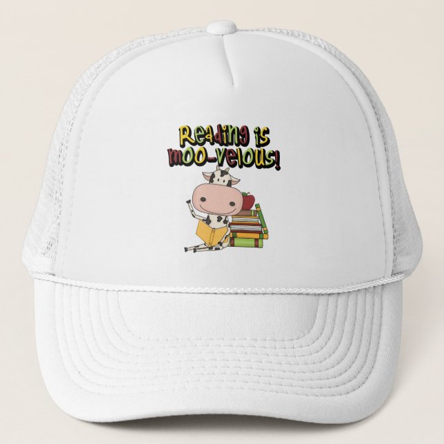 Reading is Moo-velous Trucker Hat (Front)