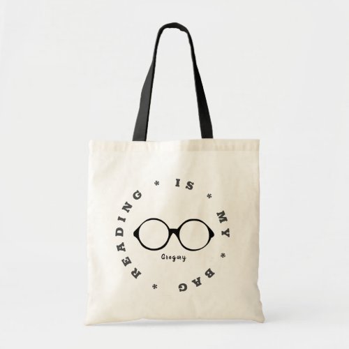 Reading Is My Bag Eyewear Fashion YA Eco Tote Bag