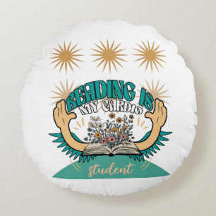 Reading Is My Cardio Throw Pillow