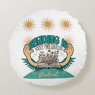 Reading Is My Cardio Throw Pillow 