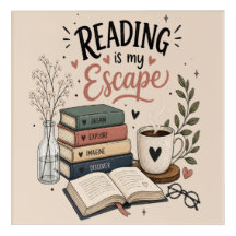 Reading Is My Escape - Cozy Book Lover Aesthetic