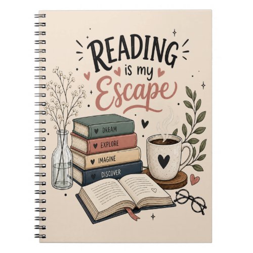 Reading Is My Escape - Cozy Book Lover Planner