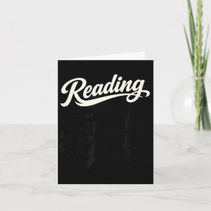 Reading is my favorite sport book lover humor  card