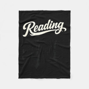 Reading is my favorite sport book lover humor fleece blanket
