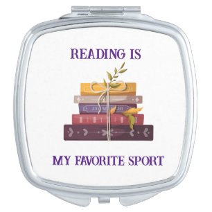 Reading Is My Favorite Sport  Compact Mirror