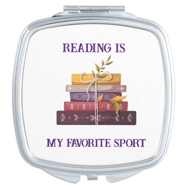 Reading Is My Favorite Sport  Compact Mirror (Front)