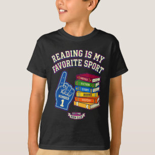 Reading is my favorite sport foam finger book T-Shirt