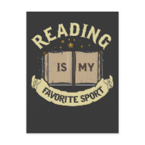 Reading Is My Favorite Sport Funny Book Reader Postcard Reading Is My Favorite Sport Funny Book Reader Postcard