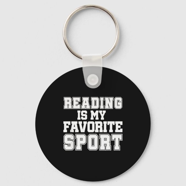 Reading Is My Favorite Srt Funny Librarian Shirt  Keychain (Front)