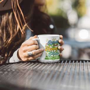 Reading is My Happy Place Colorful Coffee Mug