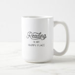 Reading is my happy place mug
