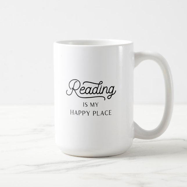 Reading is my happy place mug (Right)