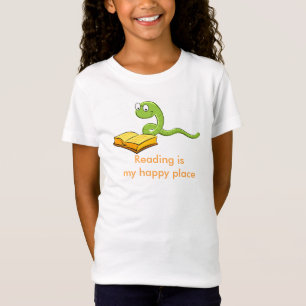 reading is my happy place t shirt. T-Shirt