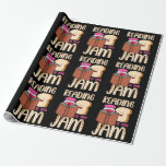 Reading Is My Jam Funny I Love to Read Books Gift Wrapping Paper