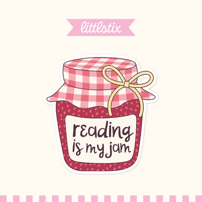 Reading is My Jam Sticker (Creator Uploaded)