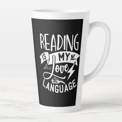 Reading is my love language T_Shirt Two_Tone Coffe Latte Mug