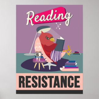 Reading Is My Resistance – Retro Styled Print
