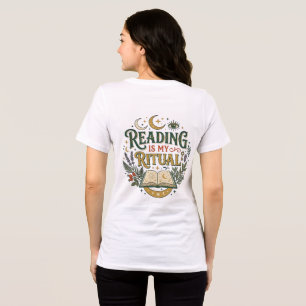 Reading Is My Ritual Mystical Celestial Book Tri-Blend Shirt
