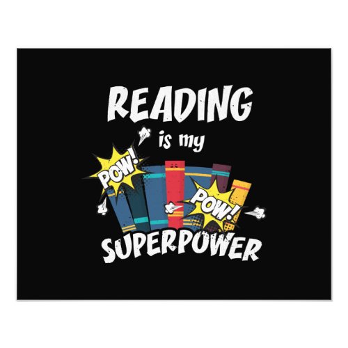 Reading Is My Superpower Book Bookworm Photo Print