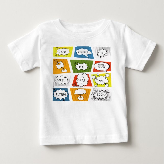 Reading is my Superpower Keychain Baby T-Shirt (Front)