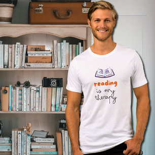 reading is my therapy Tri-Blend shirt