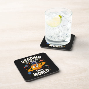 Reading Is Out Of This World Beverage Coaster