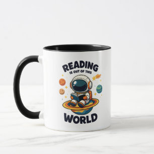 Reading is out of this world mug