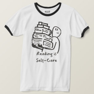 Reading Is Self-Care Book Lover Ringer Tee