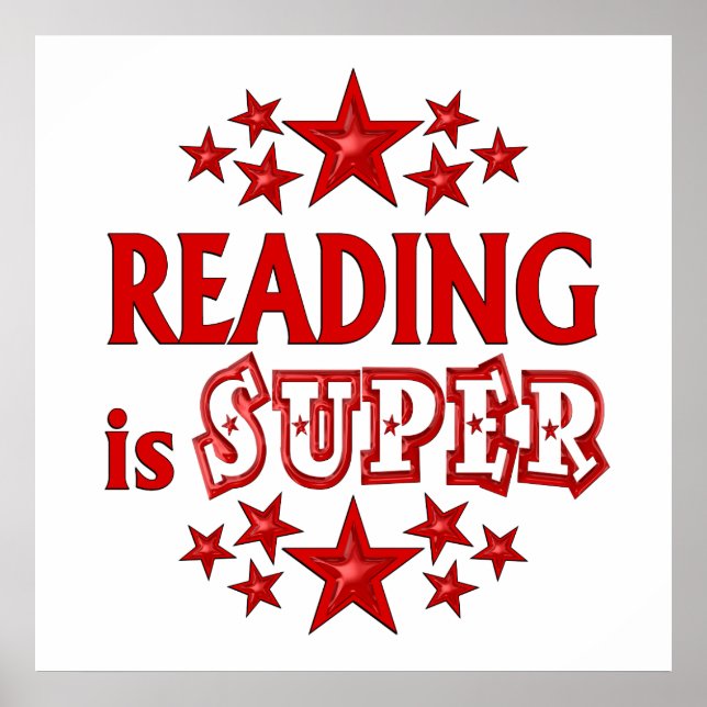 Reading is Super Poster (Front)