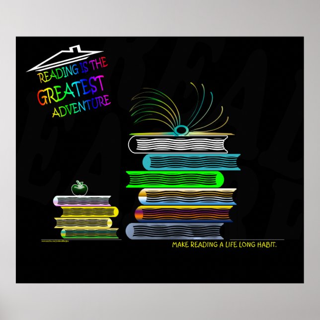 Reading is the Greatest Adventure Poster (Front)