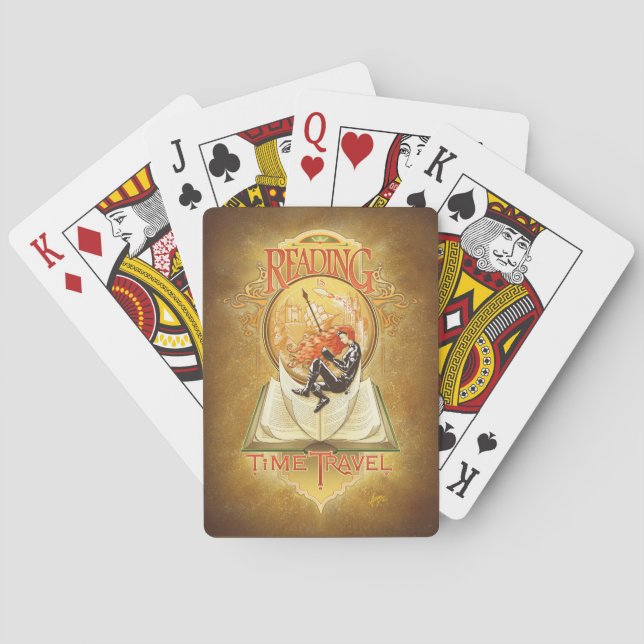 Reading is Time Travel Poker Cards (Back)