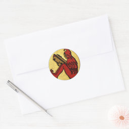 Reading Jester Classic Round Sticker | Zazzle