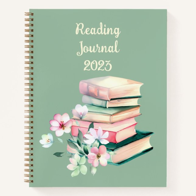 Reading Journal Personalized  Notebook (Front)