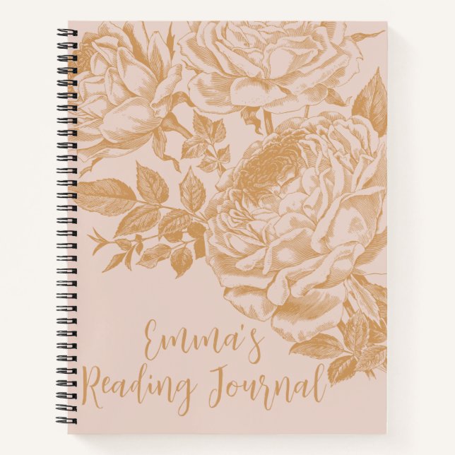 Reading Journal Spiral Notebook  (Front)
