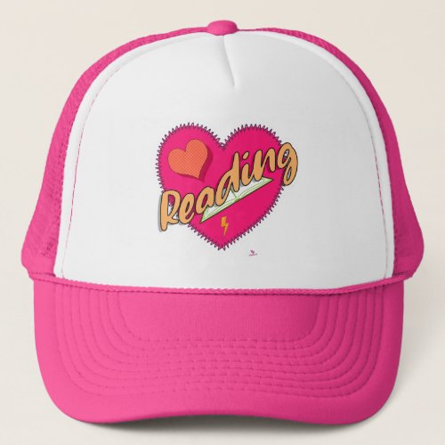 Reading Love Book Heart Motto Trucker Hat