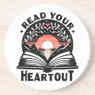 Reading Lover Read Your Heart Out Book Nerd Coaster