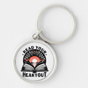 Reading Lover Read Your Heart Out Book Nerd Keychain