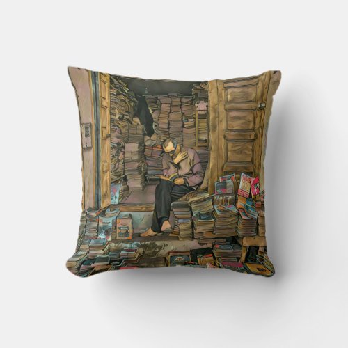 Reading Lovers Gift For Librarian Throw Pillow