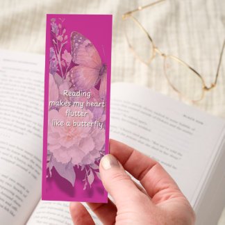 Reading Makes My Heart Flutter Butterfly Bookmark