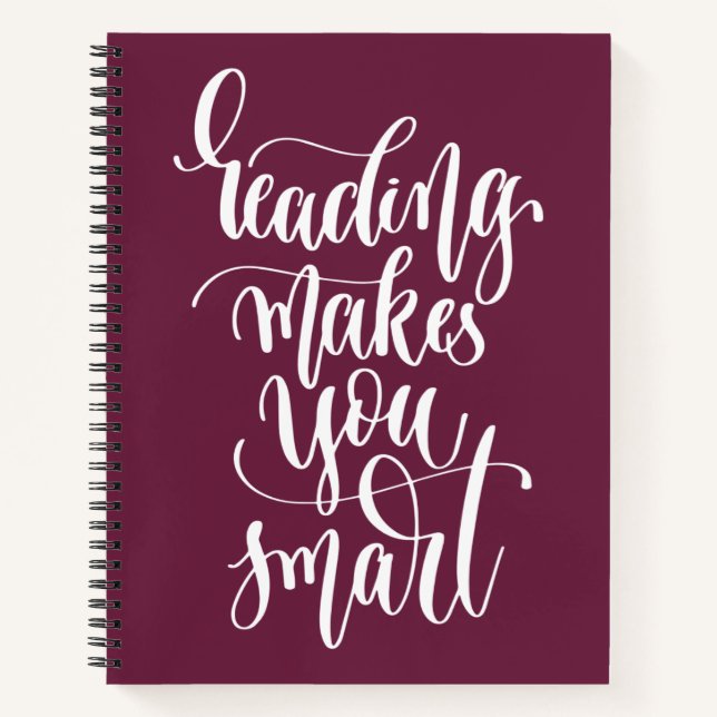 Reading Makes You Smart Notebook (Front)