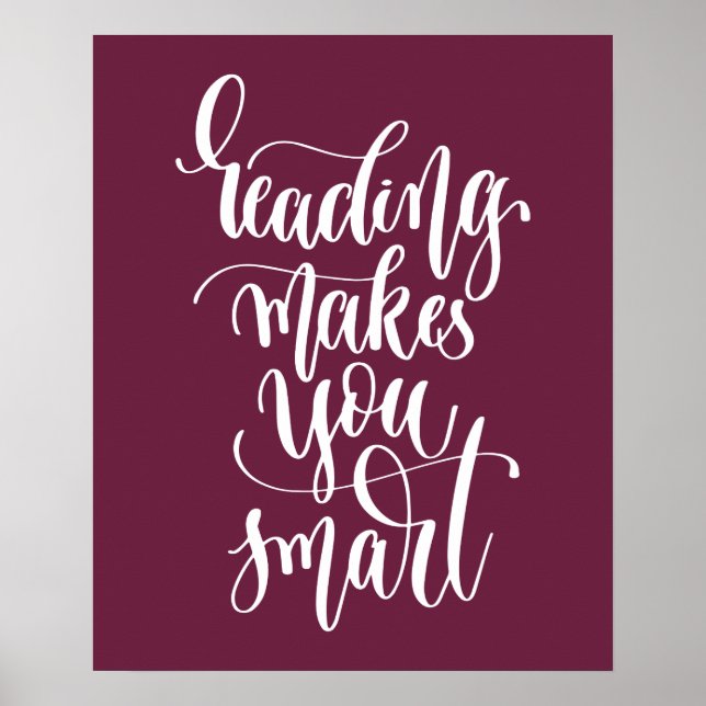 Reading Makes You Smart Poster (Front)