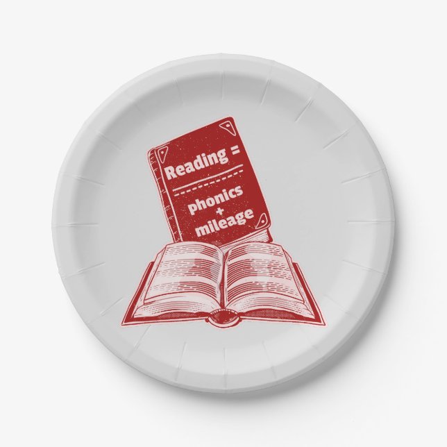 Reading mileage Phonics  Paper Plates (Front)