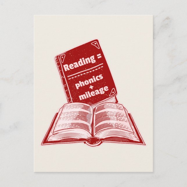 Reading mileage Phonics  Postcard (Front)