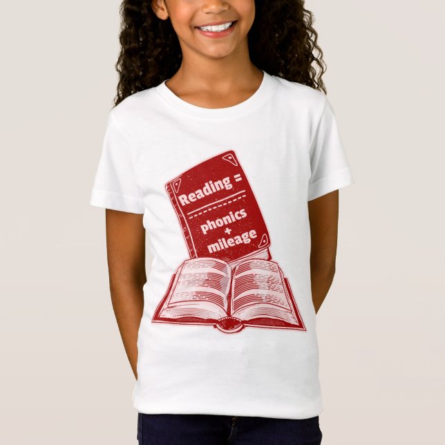 Reading mileage Phonics  T-Shirt (Front)