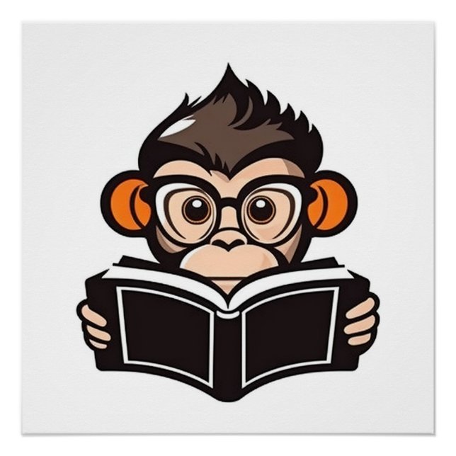 Reading Monkey Poster (Front)