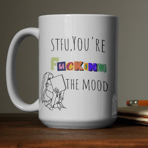 Reading mood  coffee mug