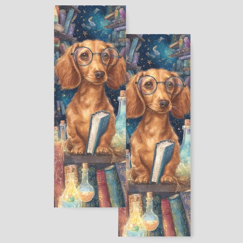 Reading Nerd Dachshund Bookmarks