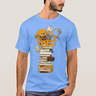 Reading Octopus tea coffee and books gift  T-Shirt