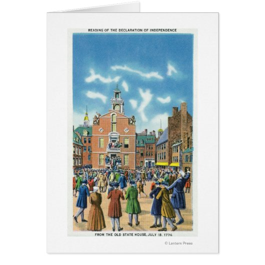 Reading of the Declaration of Independence Cards (Front)