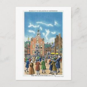 Reading of the Declaration of Independence Postcard
